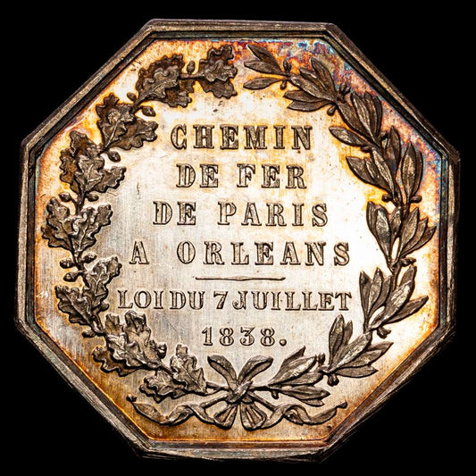 Francia – Luis Felipe I. Jetón. (23,62 g.). París. 1838. GAD-3370. UNC. Brillo original