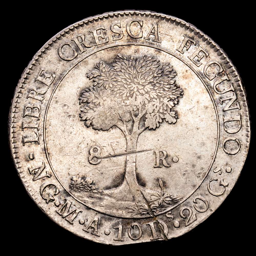 Guatemala. 8 Reales. (26,87 g.). 1840. KM-4. MBC+. Marquita y golpecitos