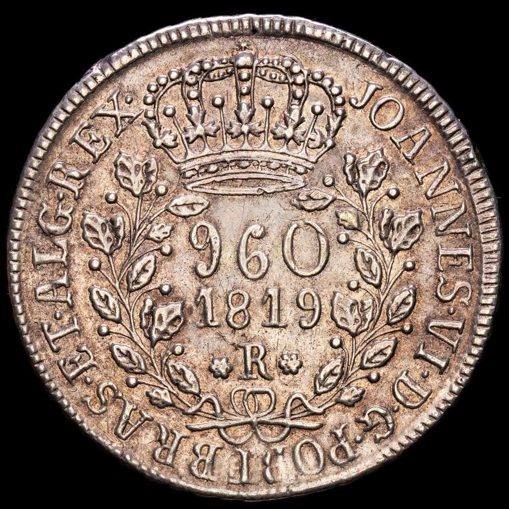 Brasil. Joannes VI. 960 Reis (26,36 g.). Rio. 1819. KM-326.1. MBC+.