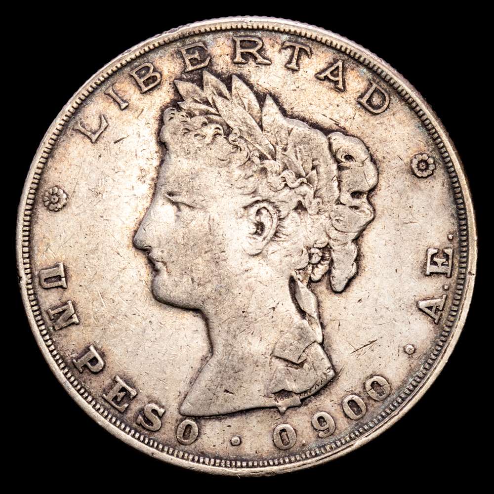 Guatemala. 1 Peso. (24,95 g.). 1882. KM-208. MBC+.