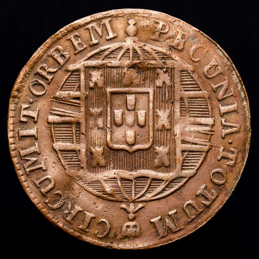 Brasil. 20 Reis. (4,31 g.). Rio. 1822. KM-316.1. MBC.