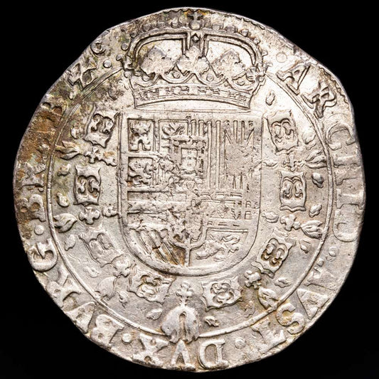 Países Bajos – Felipe IV. Patagon. (28,21g.). Bruselas. 1635. DELM-303. MBC+.