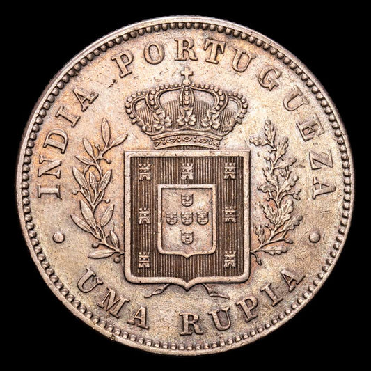 India Portuguesa – Luis I. 1 Rupia. (11,63 g.). India Portuguesa. 1882. KM-312. MBC+.