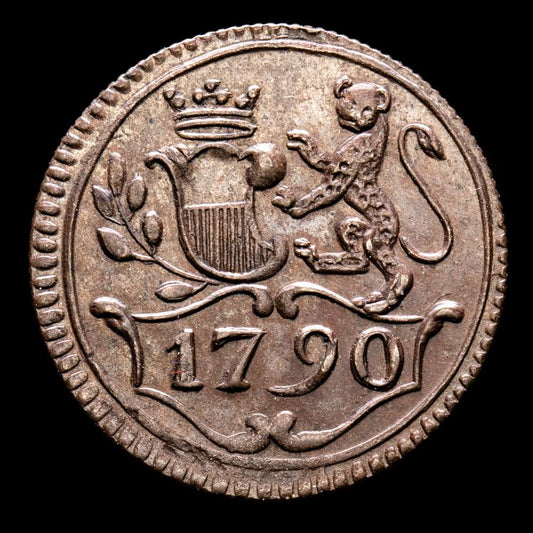 Italia – Carlo Ludovico de Borbón. Bolognino. (2,51 g.). Lucca. 1790. KM-48. UNC.