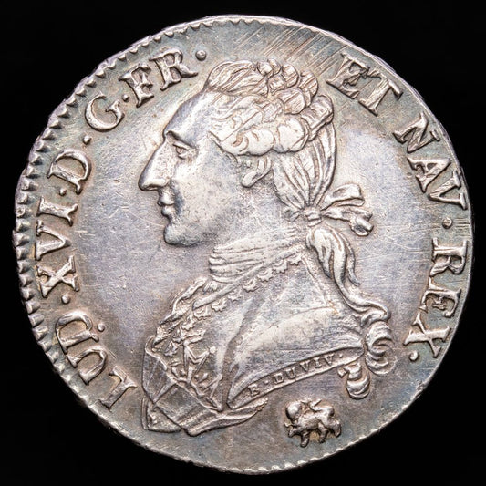 Francia. Luis XVI. 1/2 Ecu (14,68 g.). Paris A. 1791. G-355. XF+. Muy bella.