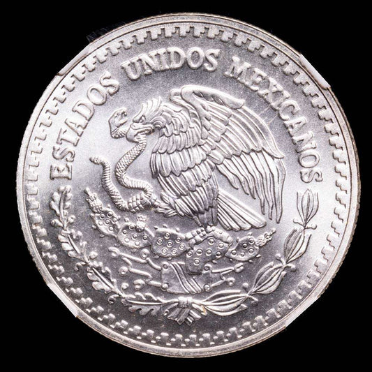 Estados Unidos Mexicanos. 1 Onza. (31,04 g.). México. 1995. KM# 494. Encapsulada por NCV como MS68.