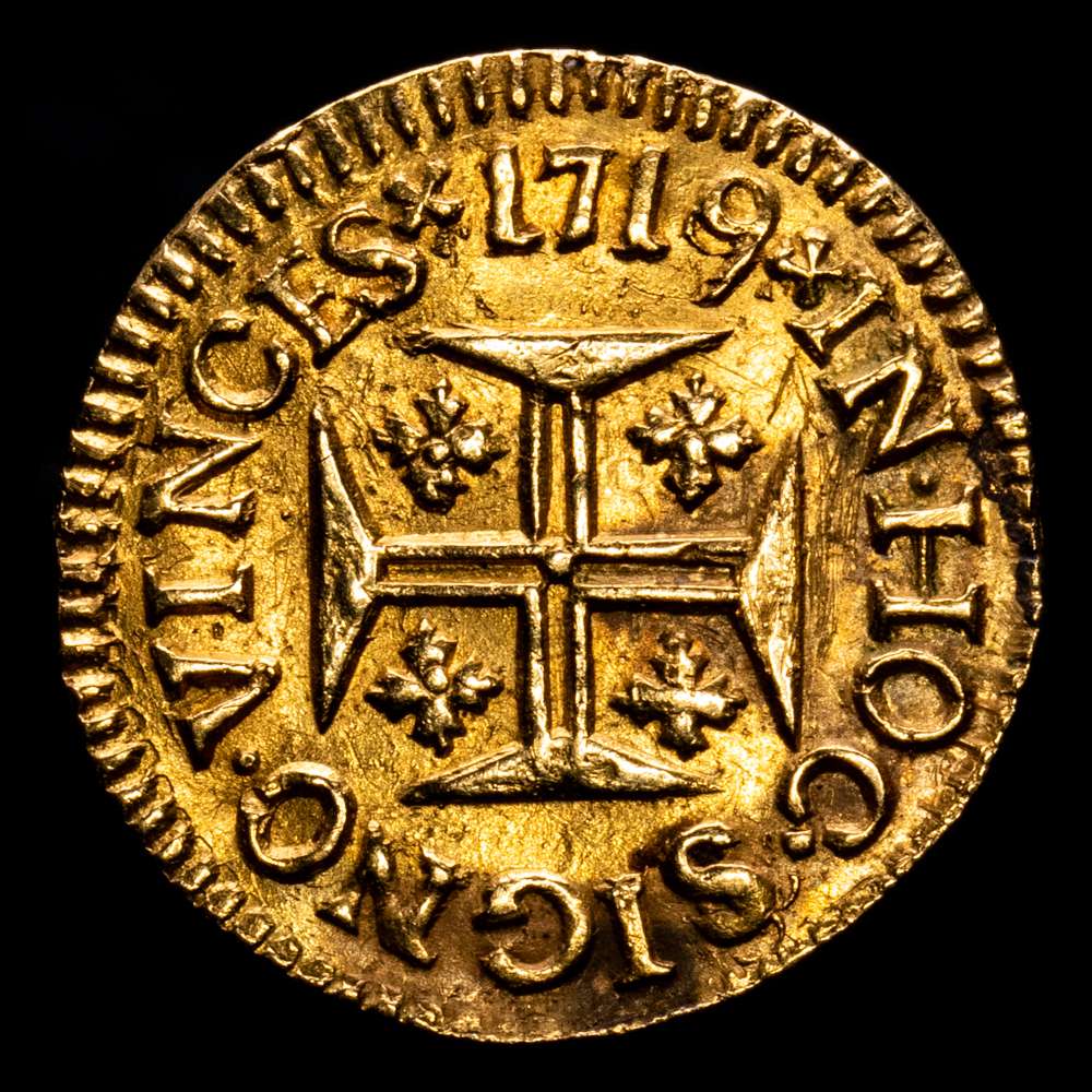 Portugal – Juan V. 400 Reis. (1,02 g.). Lisboa. 1719. Gomes 83.02. MBC+.