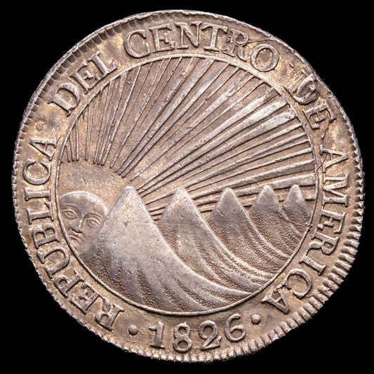 República de Centroamérica. 8 Reales. (26,83 g.). Nueva Guatemala. 1826. M. KM-4. MBC+.