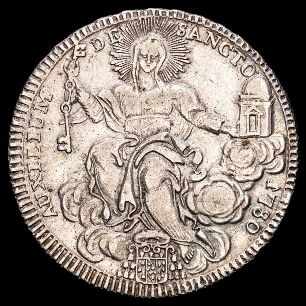 Vaticano – Pio VI. 1 Escudo. (26,45g.). 1780. KM-1216.1. VF+.