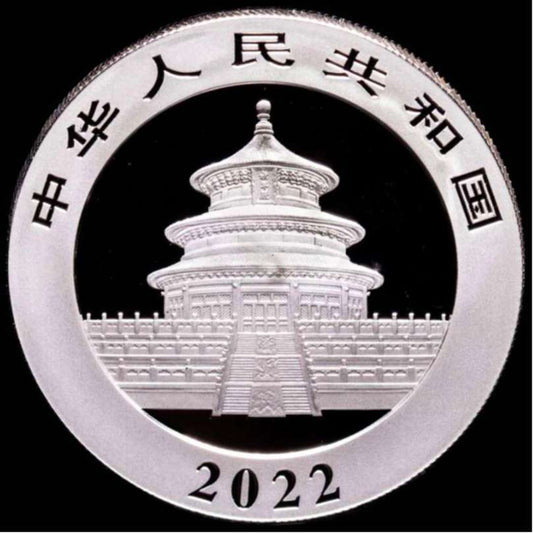 China – 10 Yuan de plata (30 GRAMOS). 2022. OSO PANDA (Bullion Coin)