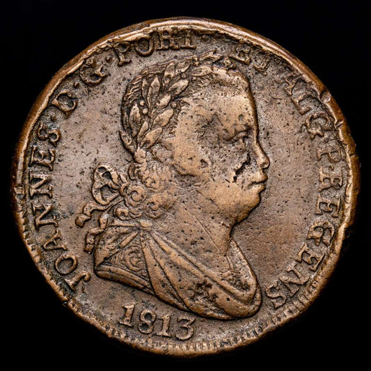 Portugal – Joao Principe Regente. Pataco (40 Reis). (38,48 g.). 1813. GOMES-10.03. MBC.