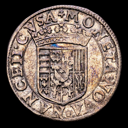 Francia – Charles III. Testón. (8,67 g.). (Nancy). (1545-1608). BB-1533. VF+. Duché de Lorraine