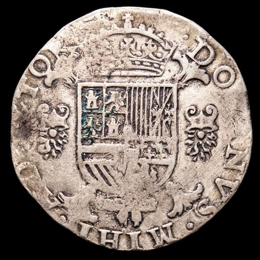 Paises Bajos – Felipe II. 1/2 Escudo. (16,98 g.). Amberes. 1563. G.H. 211. MBC.