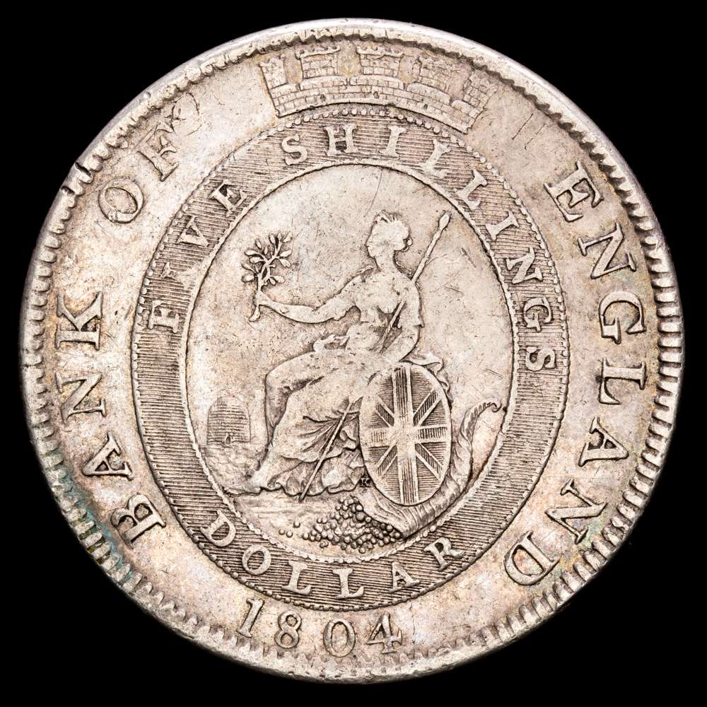 Inglaterra – Georgeus III. Dollar. (26,27g.). G.B. 1804. KM-TN1. MBC+.